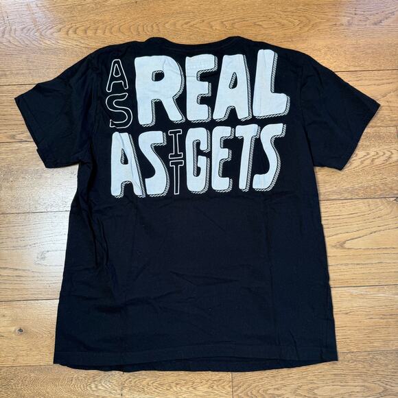 Chipotle As Real As It Gets Fan or Employee Shirt 100% Organic Cotton SZ L - Picture 1 of 5